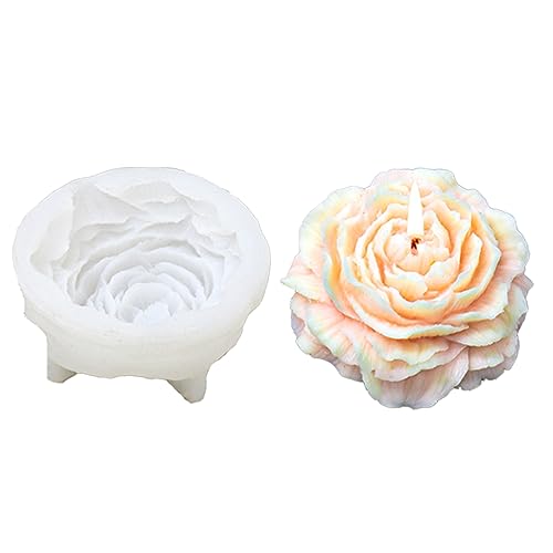 Blumen-Silikonform für handgefertigte Schreibtischdekoration, Gips, Epoxidharz für Heimdekorationen Blumen-Silikonform für handgefertigte Schreibtischdekoration, Gips, Epoxidharz für Heimdekorationen von Woedpez