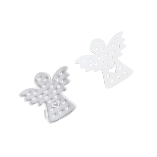 Engelchen mit Herz, Stern, Gießformen, Ornament, handgefertigte Silikon-Pflaster, Formen für Heimdekoration, Gussteile, handgefertigte Gipsformen, Engel mit Herz, Silikon von Woedpez