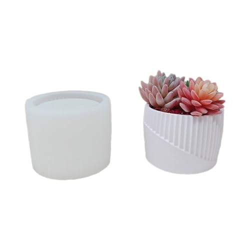 Handgefertigte Silikon-Blumentopf-Formen, Betonform, Epoxidharz-Formen für Sukkulenten, Stifthalter Handgefertigte Silikon-Blumentopf-Formen, Betonform, Epoxidharz-Formen für Sukkulenten, Stifthalter von Woedpez