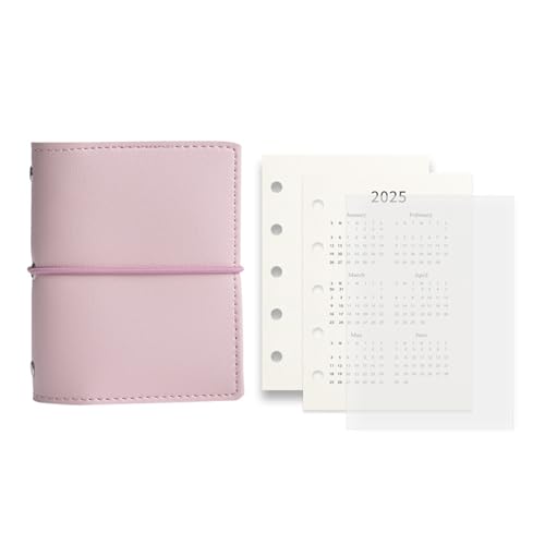 Leder-Notizbuch mit 5 Ringen, nachfüllbar, 5 Löcher, Leder-Bindereinband mit Nachfüllpapier, für Büro, Schule, Reisen, Taschenformat, Planer für Profis Leder-Notizbuch mit 5 Ringen, nachfüllbar, 5 Löcher, Leder-Bindereinband mit Nachfüllpapier, für Büro, Schule, Reisen, Taschenformat, Planer für Profis von Woedpez