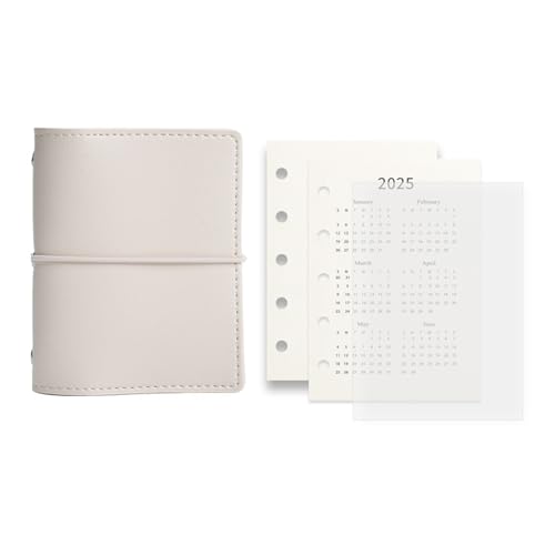 Leder-Notizbuch mit 5 Ringen, nachfüllbar, 5 Löcher, Leder-Bindereinband mit Nachfüllpapier, für Büro, Schule, Reisen, Taschenformat, Planer für Profis Leder-Notizbuch mit 5 Ringen, nachfüllbar, 5 Löcher, Leder-Bindereinband mit Nachfüllpapier, für Büro, Schule, Reisen, Taschenformat, Planer für Profis von Woedpez