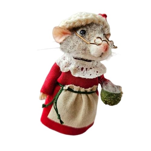 Nadelfilz Modell Weihnachten Cartoon Wolle gefilzt Mäuse Miniaturfigur Puppen für Wohnkultur oder Mottoparty Nadelfilz Modell Weihnachten Cartoon Wolle gefilzt Mäuse Miniaturfigur Puppen für Wohnkultur oder Mottoparty von Woedpez