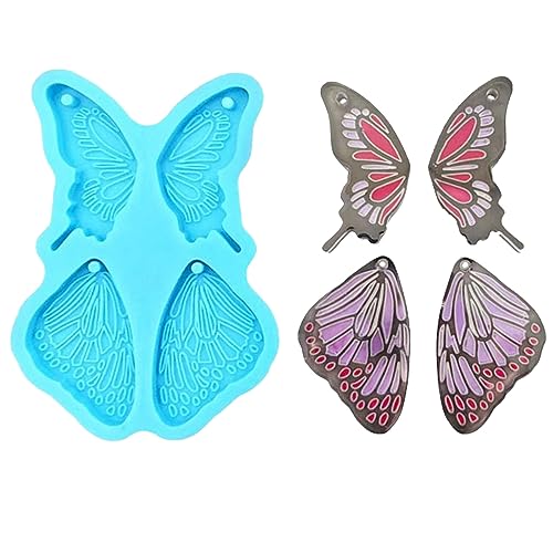 Schmetterlings-Ohrring-Kombinations-Ornament-Form, Epoxidharz, Schmuckform, Kunstharz, Guss, Anhängerform, geeignet von Woedpez