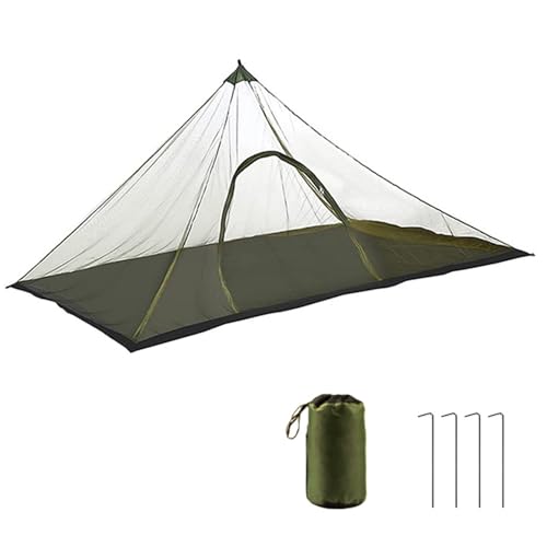 Tragbarer dreieckiger Camping-Mückenvorhang mit Netzstoff an der Unterseite, für Wandern, Rucksackreisen, Reisen, freundliches Netz von Woedpez