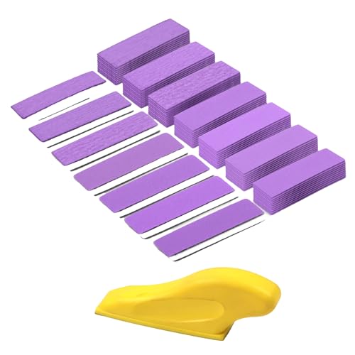 Vielseitiges Schleifblock-Set, 93 x 230 mm, kompatibel mit verschiedenen Schleifmaschinen und manuellem Polierwerkzeug, violettes quadratisches Schleifpapier für Projekte Vielseitiges Schleifblock-Set, 93 x 230 mm, kompatibel mit verschiedenen Schleifmaschinen und manuellem Polierwerkzeug, violettes quadratisches Schleifpapier für Projekte von Woedpez