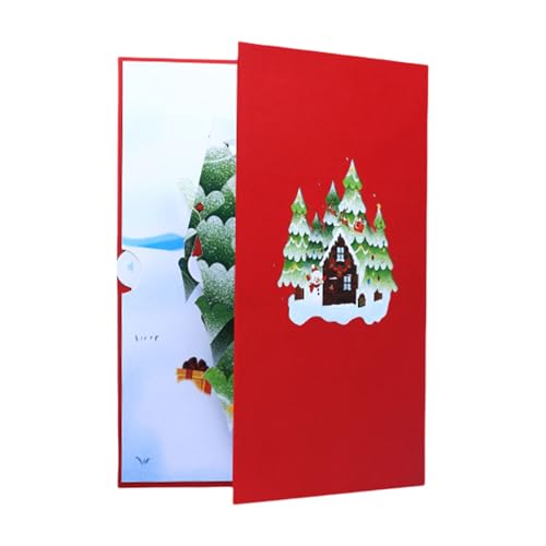 Weihnachtskarte, recycelbares Papier, Einladungskarten mit Umschlag für Männer und Frauen, Heimdekoration, Party-Einladung von Woedpez