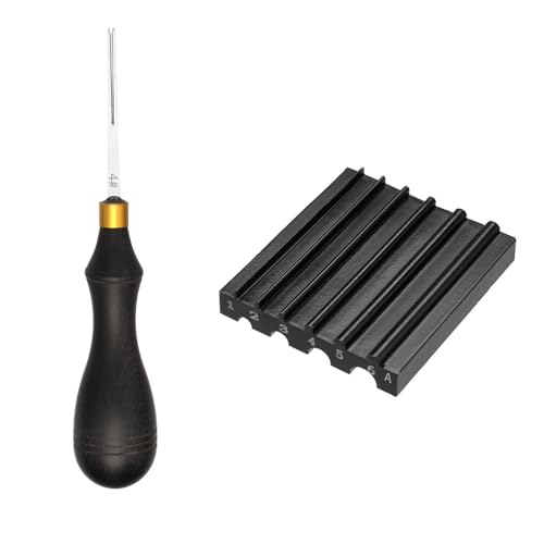 Woedpez Lederkanten, Anfaser, breitere Schaufel, Schneiden, Lederwerkzeug, Lederschneider, Schärfen, Lederschneiderkopf, Schärfen von Leder, Kantenschneider, Abschrägungswerkzeug von Woedpez