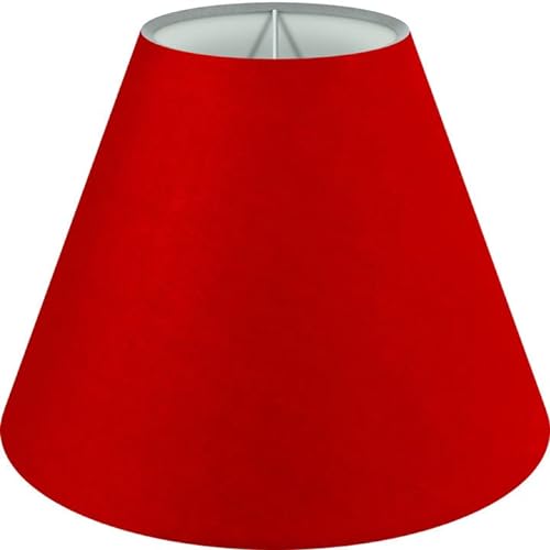 Wogati® Premium Lampenschirm E14/E27 Baumwolle | verschiedene Größen & Farben | Farbe: Rot/Größe: M | Lampenschirm Stehlampe + Lampenschirm Hängelampe + Lampenschirm für Tischlampe von Wogati
