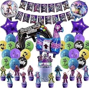Wohlstand 44 Stück Game Party Luftballon,Kinder Ge-burtstag Party Set,Junge Par-ty Supplies,Geburtstag Dekoration,Deko Geburtstag Luftballon,Play Geburtstagsbanner Folienballon und Hintergrund Wohlstand 44 Stück Game Party Luftballon,Kinder Ge-burtstag Party Set,Junge Par-ty Supplies,Geburtstag Dekoration,Deko Geburtstag Luftballon,Play Geburtstagsbanner Folienballon und Hintergrund von Wohlstand