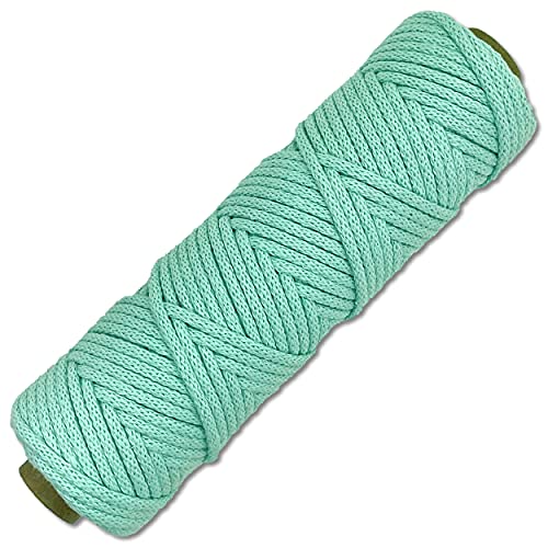 3 mm Baumwollkordel 50 m Laufmeter Schnur Textilgarn (027 | Türkis) von Wohnkult
