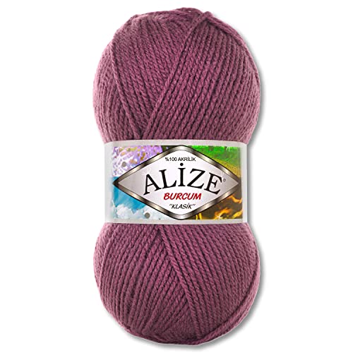 Alize 100 g Burcum Klasik Wolle (440 | Dunkle Rose) von Wohnkult