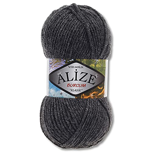 Alize 100 g Burcum Klasik Wolle (Anthrazit (195)) von Wohnkult