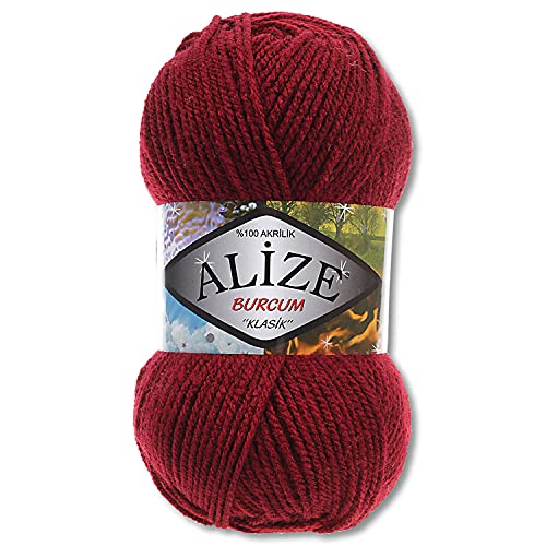 Alize 100 g Burcum Klasik Wolle (Bordeaux (57)) von Wohnkult
