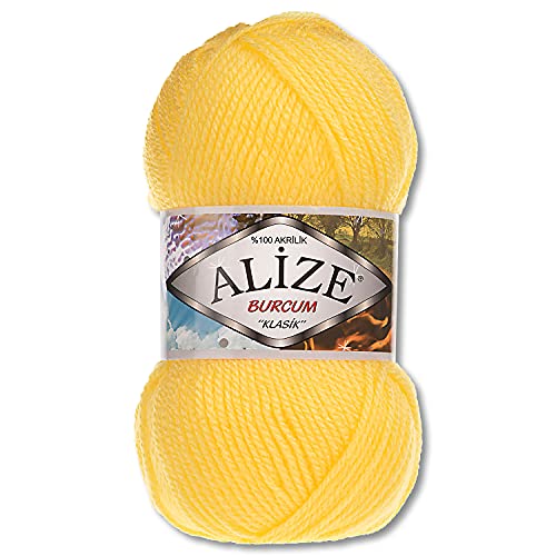 Alize 100 g Burcum Klasik Wolle (Dunkelgelb (216)) von Wohnkult