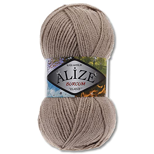 Alize 100 g Burcum Klasik Wolle (Hellbraun (167)) von Wohnkult