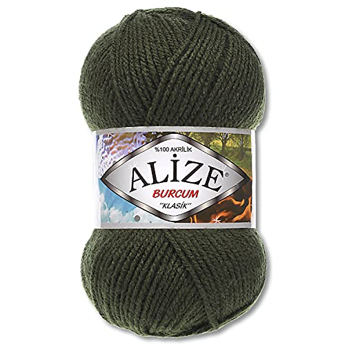 Alize 100 g Burcum Klasik Wolle (Moosgrün (29)) von Wohnkult