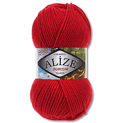 Alize 100 g Burcum Klasik Wolle (Rot (106)) von Wohnkult