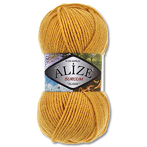 Alize 100 g Burcum Klasik Wolle (Safran (02)) von Wohnkult