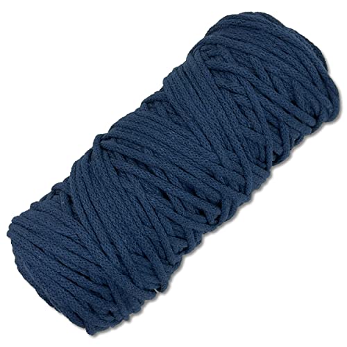 Baumwollkordel 50 Meter in 5 mm Makramee Kordel Baumwollseil Schnur Basteln DIY Schnur Turnbeutel… (006 | Jeans) von Wohnkult