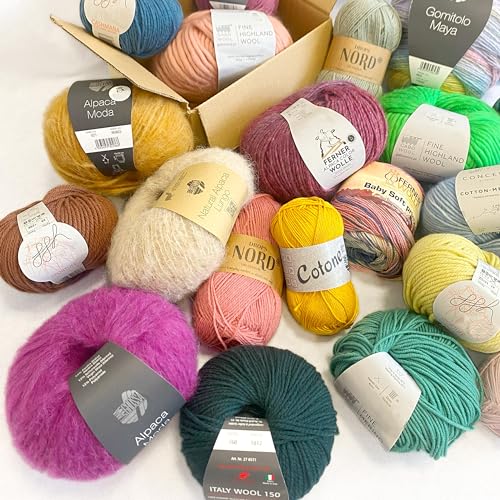 Überraschungs Premium Paket 1 kg Wolle hochwertig exklusiv Neuware Wollpaket Mischpaket Überraschungs Premium Paket 1 kg Wolle hochwertig exklusiv Neuware Wollpaket Mischpaket von Wohnkult