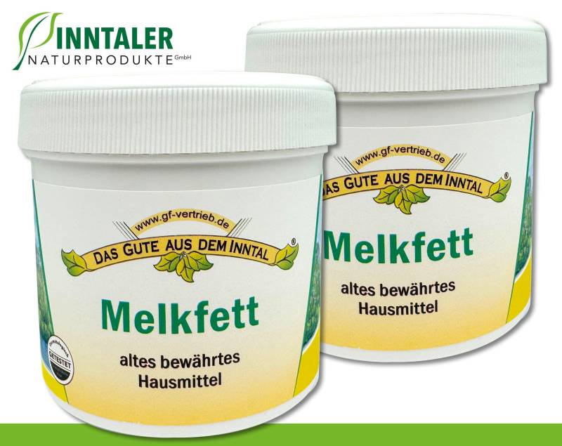 2 X 200 Ml Melkfett Bewährtes Hausmittel Pflegt Schützt Lippen Hände Füße Inntaler Naturprodukte von WohnkultDeko