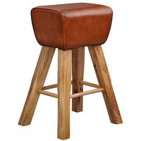 WOHNLING Barhocker WL6.011 braun Leder von Wohnling