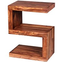 WOHNLING Beistelltisch rechteckig Massivholz sheesham 44,0 x 30,0 x 60,0 cm, 1 St. von Wohnling