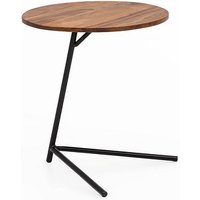 WOHNLING Beistelltisch rund Massivholz sheesham 40,0 x 40,0 x 46,0 cm, 1 St. von Wohnling
