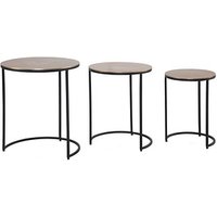 WOHNLING Beistelltische-Set Aluminium gold von Wohnling