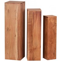 WOHNLING Beistelltische-Set Holz akazie von Wohnling
