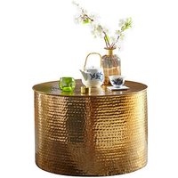WOHNLING Couchtisch rund Aluminium gold 61,0 x 61,0 x 40,5 cm, 1 St. von Wohnling