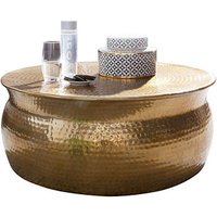 WOHNLING Couchtisch Aluminium gold 75,0 x 75,0 x 31,0 cm von Wohnling