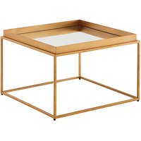 WOHNLING Couchtisch Glas gold 60,0 x 60,0 x 41,0 cm von Wohnling