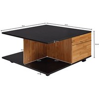 WOHNLING Couchtisch braun 70,0 x 70,0 x 36,0 cm WOHNLING Couchtisch braun 70,0 x 70,0 x 36,0 cm von Wohnling