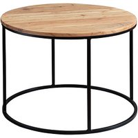 WOHNLING Couchtisch rund Massivholz akazie 60,0 x 60,0 x 43,0 cm, 1 St. von Wohnling