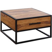 WOHNLING Couchtisch quadratisch Massivholz sheesham 65,0 x 65,0 x 38,0 cm, 1 St. von Wohnling