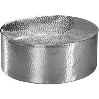 WOHNLING Couchtisch Aluminium silber 75,0 x 75,0 x 31,0 cm von Wohnling