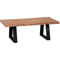 WOHNLING Couchtisch rechteckig Massivholz akazie 115,0 x 60,0 x 40,0 cm, 1 St. von Wohnling