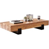 WOHNLING Couchtisch rechteckig Massivholz akazie 130,0 x 59,0 x 25,0 cm, 1 St. von Wohnling