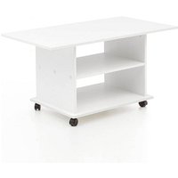 WOHNLING Couchtisch rechteckig Spanplatte weiß 95,0 x 54,0 x 51,0 cm, 1 St. von Wohnling