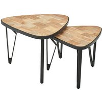 WOHNLING Couchtische-Set dreieckig Massivholz akazie, 1 St. von Wohnling