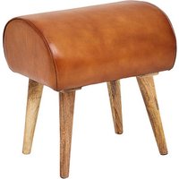 WOHNLING Hocker WL6.087 braun Leder, 1 St. von Wohnling