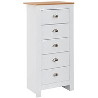 WOHNLING Kommode, WL6.379 weiß 53,0 x 39,0 x 114,0 cm WOHNLING Kommode, WL6.379 weiß 53,0 x 39,0 x 114,0 cm von Wohnling