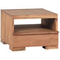 WOHNLING Nachttisch Massivholz akazie 40,0 x 40,0 x 30,0 cm von Wohnling