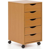 WOHNLING Rollcontainer buche 5 Auszüge 33,0 x 38,0 x 64,0 cm WOHNLING Rollcontainer buche 5 Auszüge 33,0 x 38,0 x 64,0 cm von Wohnling