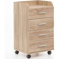 WOHNLING Rollcontainer sonoma-eiche 4 Auszüge 40,0 x 33,0 x 70,5 cm WOHNLING Rollcontainer sonoma-eiche 4 Auszüge 40,0 x 33,0 x 70,5 cm von Wohnling