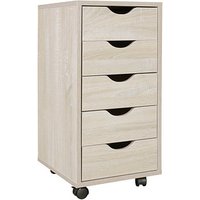 WOHNLING Rollcontainer sonoma-eiche 5 Auszüge 33,0 x 38,0 x 64,0 cm WOHNLING Rollcontainer sonoma-eiche 5 Auszüge 33,0 x 38,0 x 64,0 cm von Wohnling