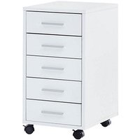 WOHNLING Rollcontainer weiß 5 Auszüge 33,0 x 38,0 x 63,0 cm WOHNLING Rollcontainer weiß 5 Auszüge 33,0 x 38,0 x 63,0 cm von Wohnling