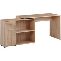 WOHNLING Schreibtisch sonoma-eiche rechteckig, Wangen-Gestell eiche 120,0 x 106,5 cm WOHNLING Schreibtisch sonoma-eiche rechteckig, Wangen-Gestell eiche 120,0 x 106,5 cm von Wohnling