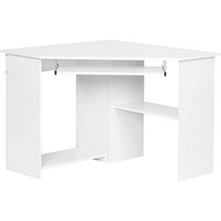 WOHNLING Schreibtisch weiß dreieckig, Wangen-Gestell weiß 127,0 x 88,5 cm WOHNLING Schreibtisch weiß dreieckig, Wangen-Gestell weiß 127,0 x 88,5 cm von Wohnling